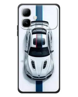 Чехол для Infinix Smart 20 с картинкой «Вид сверху — BMW M»