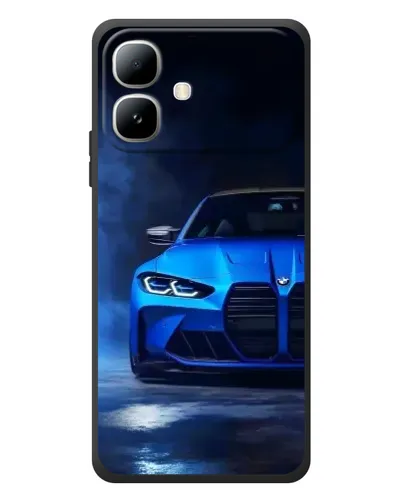 Чехол для Infinix Smart 20 с картинкой «Голубая BMW M4» Чехол для Infinix Smart 20 с картинкой «Голубая BMW M4»