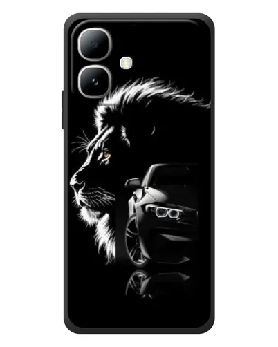 Чехол для Infinix Smart 20 с картинкой «BMW и лев» Чехол для Infinix Smart 20 с картинкой «BMW и лев»