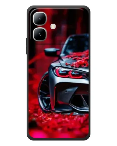 Чехол для Infinix Smart 20 с картинкой «Спортивная BMW и цветы» Чехол для Infinix Smart 20 с картинкой «Спортивная BMW и цветы»