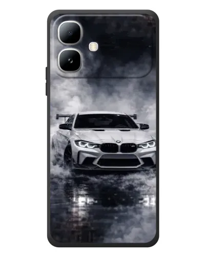 Чехол для Infinix Smart 20 с картинкой «BMW сквозь туман» Чехол для Infinix Smart 20 с картинкой «BMW сквозь туман»