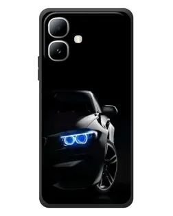 Чехол для Infinix Smart 20 с картинкой «BMW — ночной взгляд»