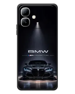 Чехол для Infinix Smart 20 с картинкой «BMW сквозь ночной город»