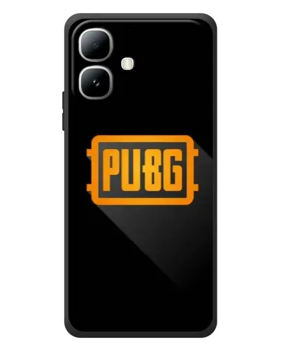 Чехол для Infinix Smart 20 с картинкой «PUBG — рамка лого»