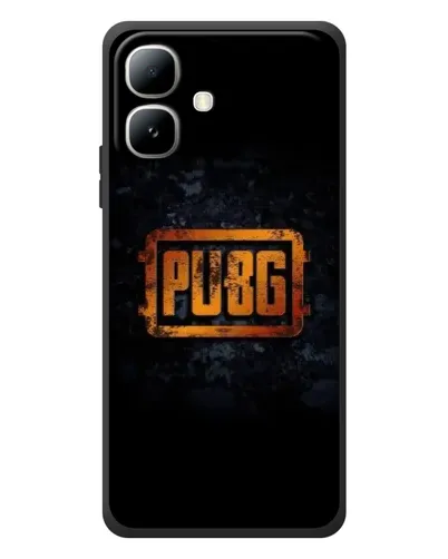 Чехол для Infinix Smart 20 с картинкой «PUBG — золотой логотип»
