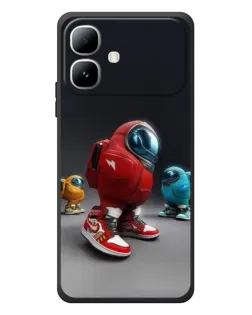 Чехол для Infinix Smart 20 с картинкой «Among Us — 3D стиль»