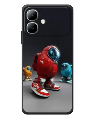 Чехол для Infinix Smart 20 с картинкой «Among Us — 3D стиль»