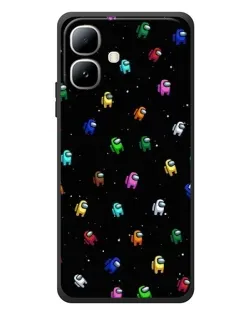 Чехол для Infinix Smart 20 с картинкой «Экипаж Among Us»