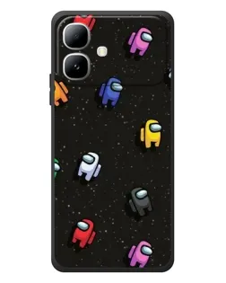 Чехол для Infinix Smart 20 с картинкой «Космический паттерн Among Us»