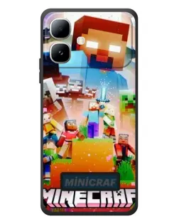 Чехол для Infinix Smart 20 с картинкой «Minecraft герои игры»