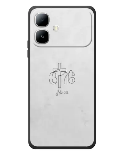 Чехол для Infinix Smart 20 с картинкой «Иоанна 3:16 Крест»