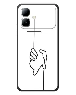 Чохол для Infinix Smart 20 з картинкою «Рука тримає» Чохол для Infinix Smart 20 з картинкою «Рука тримає»