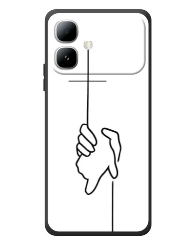 Чехол для Infinix Smart 20 с картинкой «Рука держит»