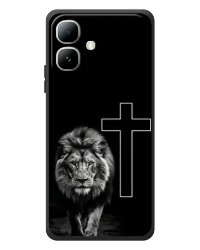 Чехол для Infinix Smart 20 с картинкой «Лев и Крест»