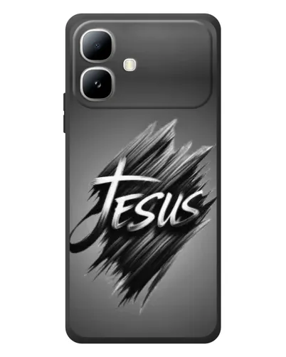 Чехол для Infinix Smart 20 с картинкой «Надпись Jesus Graffiti»