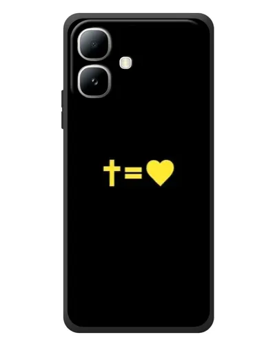 Чехол для Infinix Smart 20 с картинкой «Сердце и Крест»