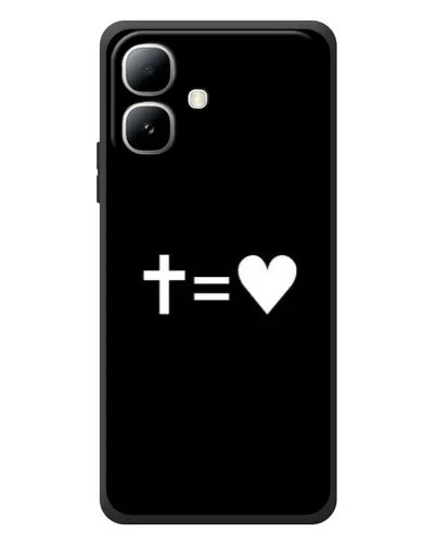 Чехол для Infinix Smart 20 с картинкой «Крест и Сердце»