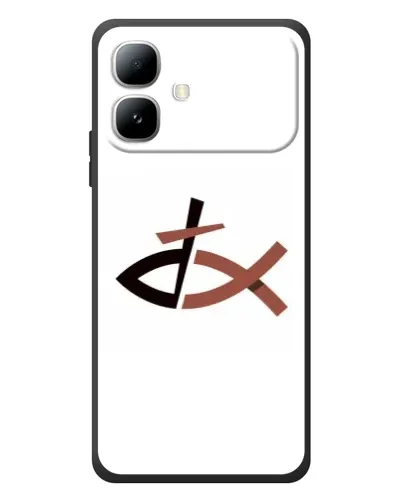 Чехол для Infinix Smart 20 с картинкой «Рыба и крест»