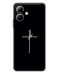 Чехол для Infinix Smart 20 с картинкой «Тонкий крест» Чехол для Infinix Smart 20 с картинкой «Тонкий крест»