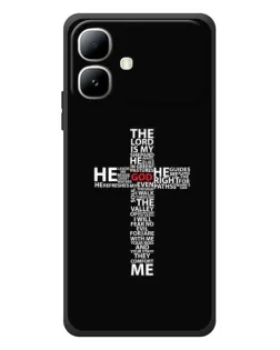 Чехол для Infinix Smart 20 с картинкой «Текстовый крест» Чехол для Infinix Smart 20 с картинкой «Текстовый крест»
