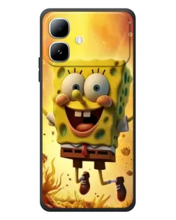 Чехол для Infinix Smart 20 с картинкой «Губка Боб прыгает» Чехол для Infinix Smart 20 с картинкой «Губка Боб прыгает»