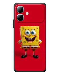 Чехол для Infinix Smart 20 с картинкой «Спанч Боб на красном» Чехол для Infinix Smart 20 с картинкой «Спанч Боб на красном»