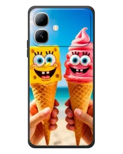 Чехол для Infinix Smart 20 с картинкой «Спанч Боб мороженое» Чехол для Infinix Smart 20 с картинкой «Спанч Боб мороженое»