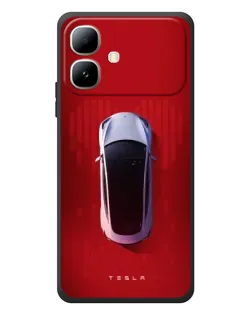 Чехол для Infinix Smart 20 с картинкой «Tesla Top View»