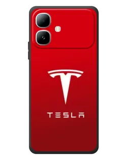 Чехол для Infinix Smart 20 с картинкой «Tesla Red Classic»