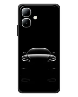Чехол для Infinix Smart 20 с картинкой «Силуэт Tesla Night»