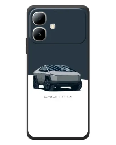 Чехол для Infinix Smart 20 с картинкой «Серебристый Cybertruck Tesla» Чехол для Infinix Smart 20 с картинкой «Серебристый Cybertruck Tesla»