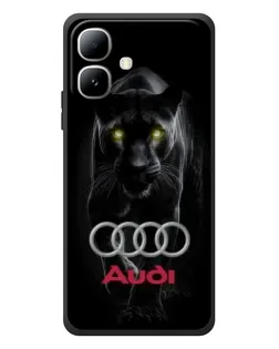 Чехол для Infinix Smart 20 с картинкой «Пантера и Audi»