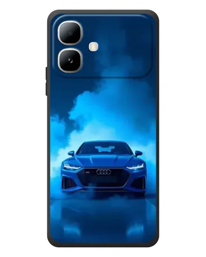 Чехол для Infinix Smart 20 с картинкой «Audi — голубая энергия»