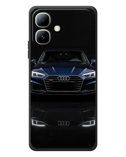 Чехол для Infinix Smart 20 с картинкой «Audi — ночное отражение»