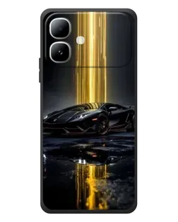 Чехол для Infinix Smart 20 с картинкой «Ночной Lamborghini драйв»