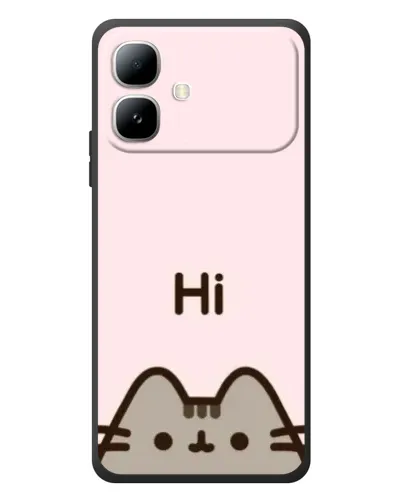 Чехол для Infinix Smart 20 с картинкой «Пушин говорит Hi» Чехол для Infinix Smart 20 с картинкой «Пушин говорит Hi»