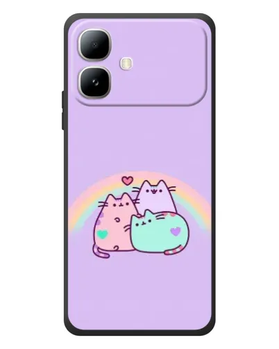 Чехол для Infinix Smart 20 с картинкой «Радужные Пушины» Чехол для Infinix Smart 20 с картинкой «Радужные Пушины»
