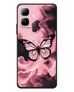 Чехол для Infinix Smart 20 с картинкой «Бабочка в дыму»