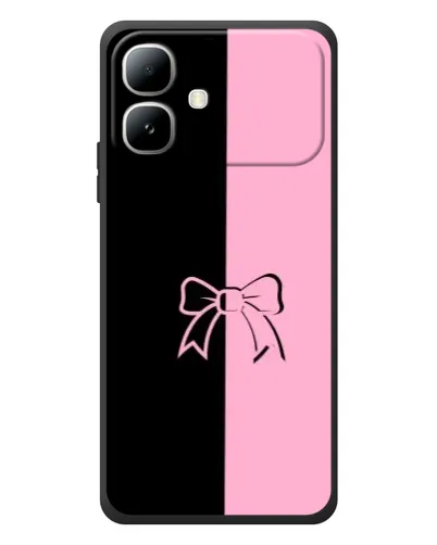 Чехол для Infinix Smart 20 с картинкой «Половинки банта»