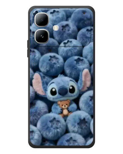 Чехол для Infinix Smart 20 с картинкой «Стич и голубика» Чехол для Infinix Smart 20 с картинкой «Стич и голубика»