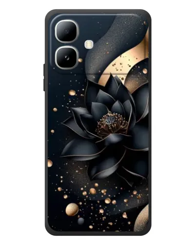 Чехол для Infinix Smart 20 с картинкой «Черный лотос» Чехол для Infinix Smart 20 с картинкой «Черный лотос»