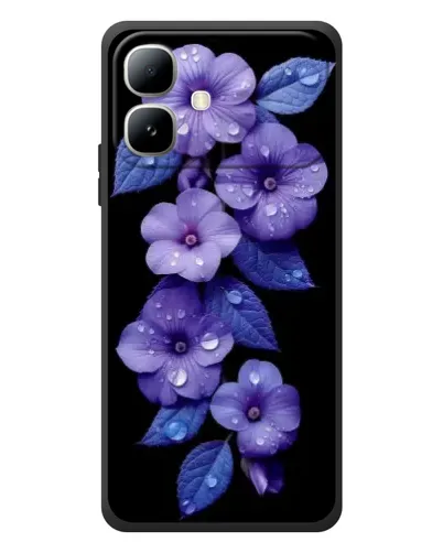 Чехол для Infinix Smart 20 с картинкой «Фиолетовые цветы с росою» Чехол для Infinix Smart 20 с картинкой «Фиолетовые цветы с росою»