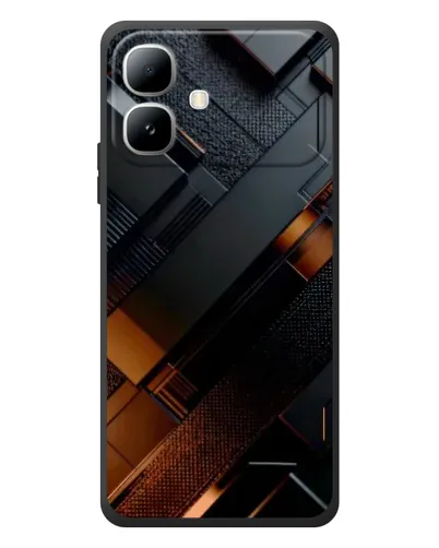 Чехол для Infinix Smart 20 с картинкой «Черные геометрические блоки» Чехол для Infinix Smart 20 с картинкой «Черные геометрические блоки»