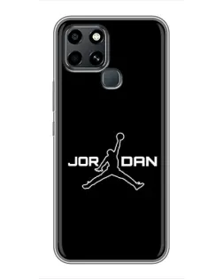 Чехол для Infinix Smart 6 с картинкой «Nike Pink Swirl»