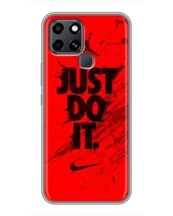 Чехол для Infinix Smart 6 с картинкой «Nike Just Do It»
