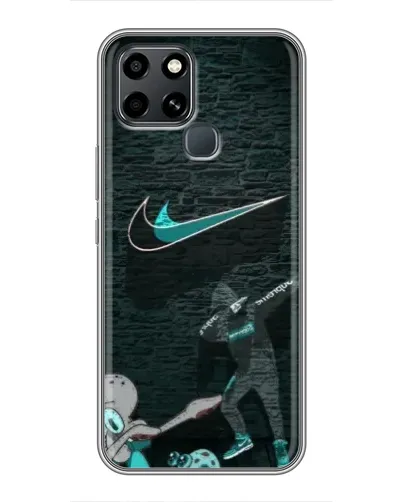 Чехол для Infinix Smart 6 с картинкой «Спортивный арт Nike»