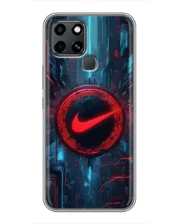 Чохол для Infinix Smart 6 з картинкою «Техногенний стиль Nike» Чохол для Infinix Smart 6 з картинкою «Техногенний стиль Nike»