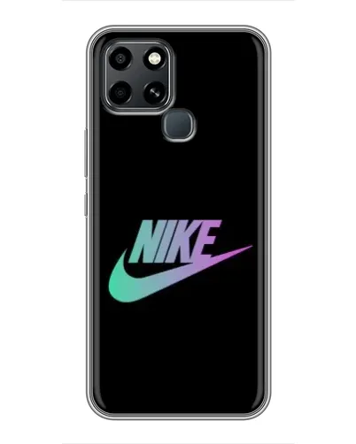 Чехол для Infinix Smart 6 с картинкой «Nike — городская ночь»