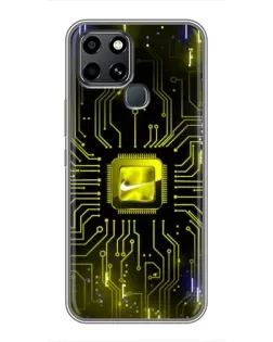 Чохол для Infinix Smart 6 з картинкою «Nike — золота іскра» Чохол для Infinix Smart 6 з картинкою «Nike — золота іскра»