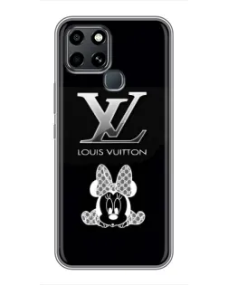 Чехол для Infinix Smart 6 с картинкой «LV и Минни Маус»